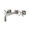 Kingston Brass KS6028ZX Wall Mount Tub Faucet, Brushed Nickel KS6028ZX - alternate 1